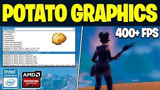 How to Get Potato Graphics in Fortnite! (Max FPS + 0 Delay) In Intel & AMD GPU