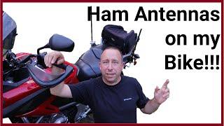 Ham Radio Antenna Project: Ham Sticks on a Motorcycle!