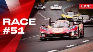 LIVE LE MANS 24 RACE Onboard car #51 | Ferrari Hypercar WEC - Part 3