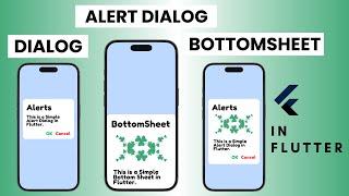 Flutter Dialogs |  Flutter Alerts | Flutter BottomSheets