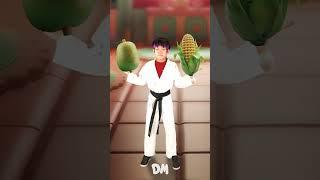 Karate Boy Yummy Fruits & Vegetables @dominoki #kidssong