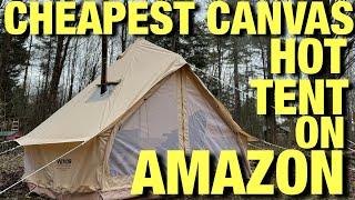 Cheapest CANVAS HOT TENT on AMAZON Heated Jacket GIVEAWAY