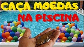 PROCURANDO MOEDAS NA PISCINA DE BOLA I DESAFIO DIVERTIDO