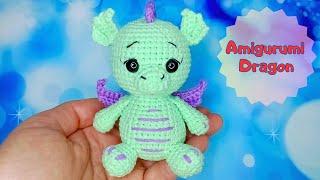 How to Crochet Amigurumi Dragon. Magical DIY Tutorial.