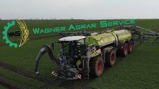 Xerion Saddle Trac / Wagner Agrar Service / Gärreste ausbringen bei Hedersleben für LAD Laweketal