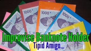 How to make improvise banknote card holder?Worldcoins&Currency.ALEJANDRO BELGA TV