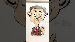 Mr bean animated drawing ||Arwinderjot dhindsa#shorts #reels