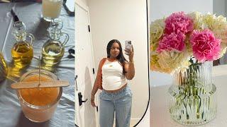 Pregnancy Vlog — candle making, new home decor, makeup declutter, homemade desserts etc | Alicia Kim