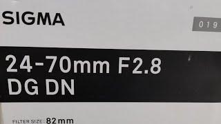 Sigma 24-70 F2.8 DG DN ART SONY E-MOUNT