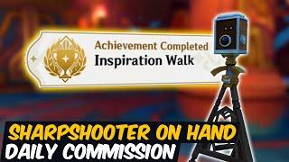 Sharpshooter on Hand Daily Commission Inspiration Walk Hidden Achievement Genshin Impact 5.0 Natlan