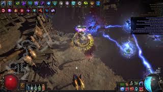 Path of Exile 3 5 hierophant  arc totem pit of the chimera