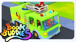 Wheels On The Firetruck, The Big Green Firetruck, Nursery Rhyme for Kids