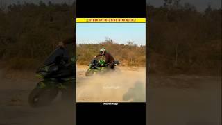 Crazy drifting Off-roading on ninja 1000#aalyanvlogs #shorts #viral #offroad #valourrider #tren