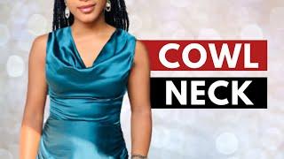 COWL NECK TUTORIAL | Drafting, Cutting & Stitching | How To Make a Cowl Neck Ruched Dress. The Silem