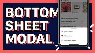 Bottom Sheet Modal | Figma Prototyping