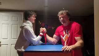 Armwrestling - technical choices with top roll issues