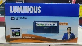 LUMINOUS ECO VOLT NEO 1250+ 12V UPS | PURE SINEWAVE INVERTER |3 YEARS WARRANTY| FEATURES | UNBOXING