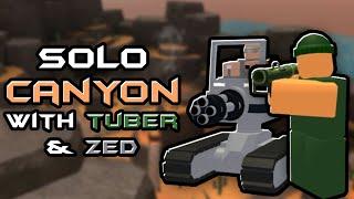 Solo Canyon with Tuber and Zed - Roblox Tower Battles