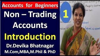 1. Non - Trading Accounts - Introduction