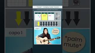 Clocks  Coldplay EASY Guitar Tutorial Beginner Lesson  #shorts #guitarlesson #chords #strumming
