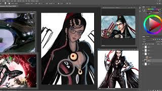 BAYONETTA (fanart) - SPEEDPAINT