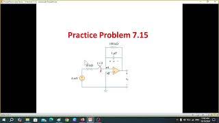 Practice 7.15 || Step Response of an RC Circuit || (Fundamentals of Electric Circuits - Alexander )