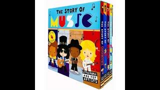 Little People and Pop Artists The Story of Music 4 Books Box Set (Pop, Rock, Rap & Country)