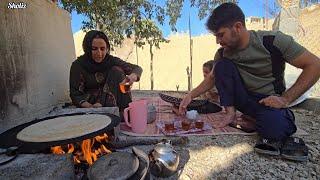 Rural Life Documentary: Enjoying a Delicious, Local Breakfast Vaccinated by Goats