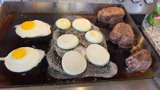 Sizzling Beef Tenderloin & Eggs on the Griddle | Ultimate Flat Top Breakfast! 