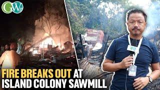 DMP: FIRE ERUPTS AT SAWMILL IN ISLAND COLONY; PROPERTY WORTH RS.1.5 LAKHS LOST