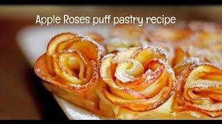 Apple Rose Puff Pastry Recipe International Cuisines