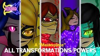 All Transformations & powers A "Masterpiece" | Adventures of Kitty Noire and Dogboy Season 1