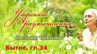 Утренние размышления и стихотворение Светланы Тимохиной. Книга Бытие, 34 глава.