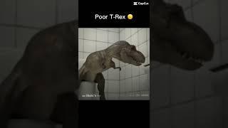 Poor T-Rex can’t reach the toilet paper