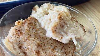 A CREAMY DELICIOUS QUICK DESSERT/OLD SCHOOL CREAMY RICE PUDDING/ALL MADE IN ONE POT