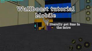 Wallboost tutorial | roblox parkour mobile tutorial