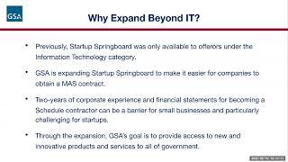 Startup Springboard Program