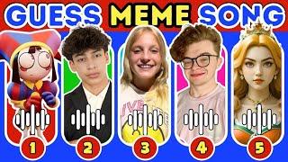 Guess Meme & Who's Singing, CG5, King Ferran, Princess Peach, Elsa, Mr Beast, Pomni.