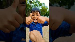 centre fruit candy & lollipop  # Cute baby # prank with lollipop # funny video 