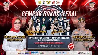  Konser Gempur Rokok Ilegal, HUT ke-78 Sukoharjo & Bhayangkara Bersama Gildcoustic & Difarina Indra