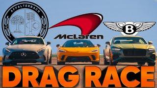 New Bentley Continental GT Speed v AMG GT63 v McLaren GTS — Jason Cammisa Ultimate Drag Race Replay