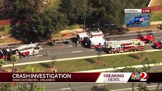 Crash involving multiple vehicles in Lake Nona area draws large police, fire response