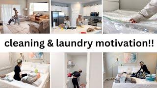 LAUNDRY MOTIVATION // CLEAN WITH ME // Jessica Tull cleaning