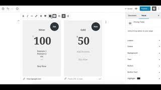 Pricing Table Block - GutenKit - Gutenberg Addon