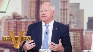 Gov. Tim Walz On Gun Ownership, Elon Musk's $1 Million Voter Giveaway | The View