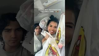 TRYING BUC-EES FOOD #bucees #roadtrip #mukbang #shorts