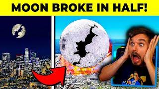 What if the Moon BROKE in HALF in GTA 5?! (Disaster!)