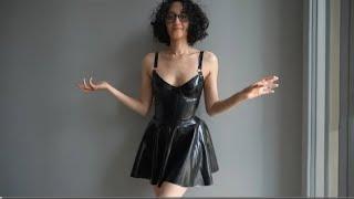 Transparent Cleaning Super Lingerie Try-On Haul | see Through Clean lingerie Yoga Dress Review