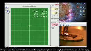 Thorlabs EDU AFM constant force setup and scan