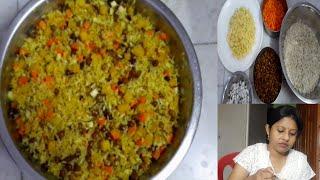 #BengaliVillageVlog/ Chirar Polao / Poha Polao/ Rice Flakes Polao